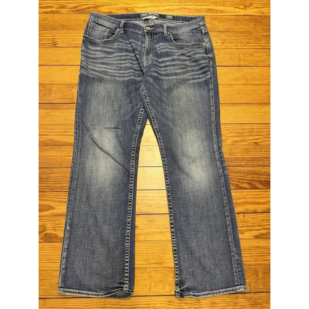 BKE Buckle Jeans Mens 36R Derek Bootleg Medium Wash Denim Western Denim